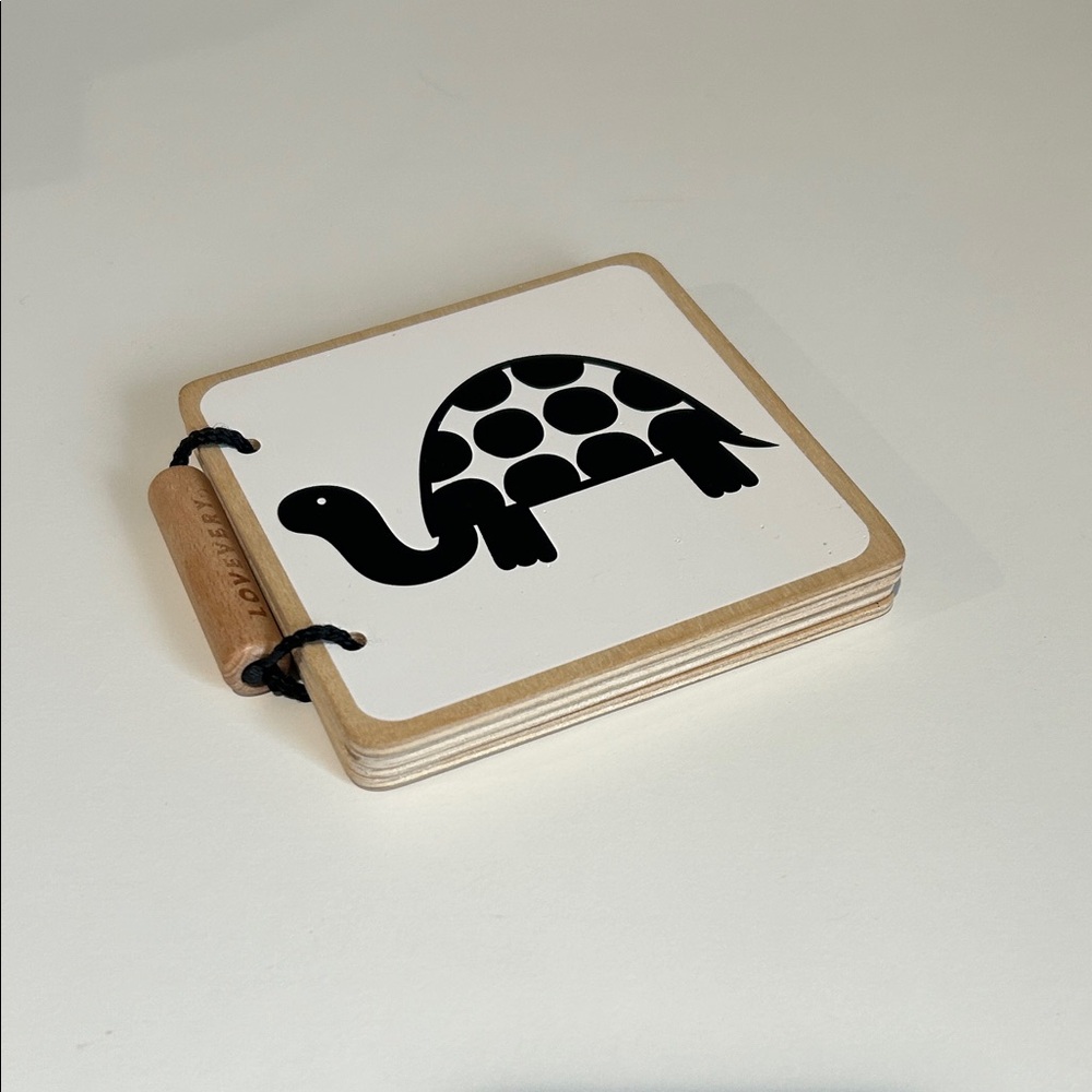 Black Turtle Board Baby Flash Cards - Kids Toys